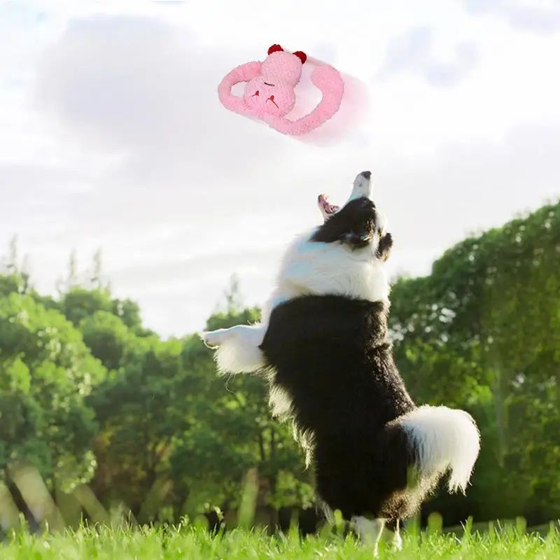 Tough Love: Bunny Squeaky Dog Teething Toy ($\mathbf{35\text{cm}}$ Plush Chew Toy for Medium/Small Dogs).