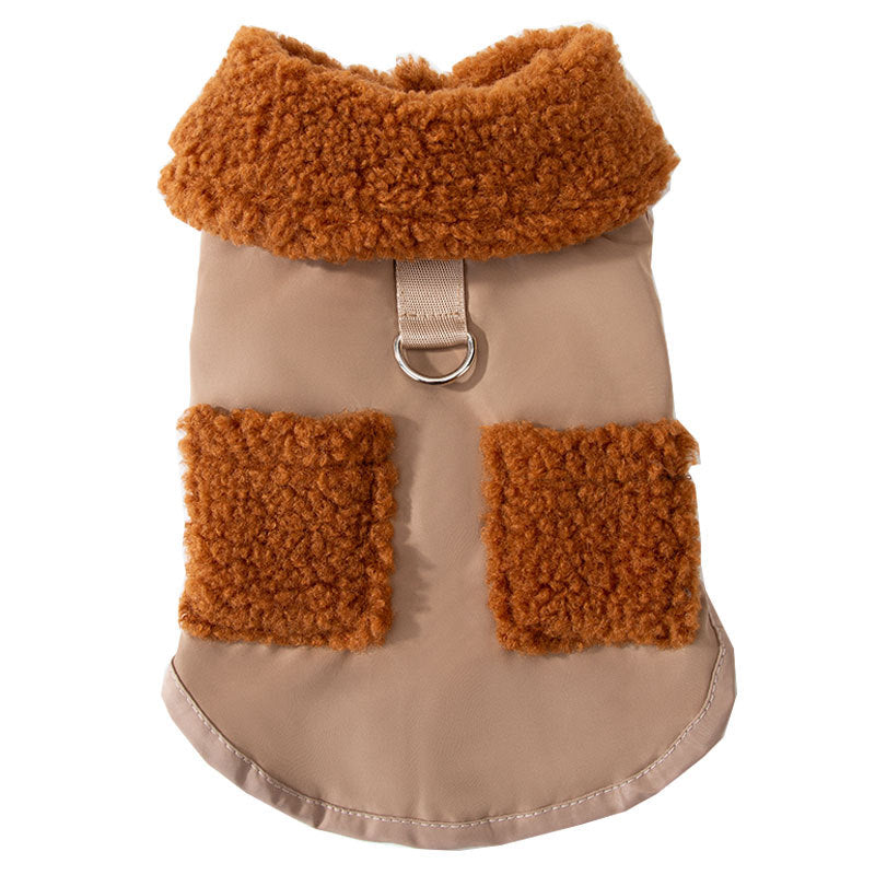 Dog Puppy Clothes, Korean Style Coffee Sweater for Small Dogs & Cats | Autumn & Winter Pet Coat