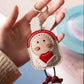 Creative Bunny DIY Handmade Pendant Keychain, Artificial Leather Craft Material Pack