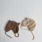 Cute Bunny Ears Baby Knitted Pullover Hat, Soft Wool Dome Cap for 5 Months to 3 Years