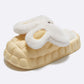 Cute Cartoon Bunny Couple Slippers, Removable & Washable Indoor Household Footwear