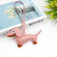 Sausage Dog Style Carrying Strap Bag Ornament, Fashion Commuting Leather Charm