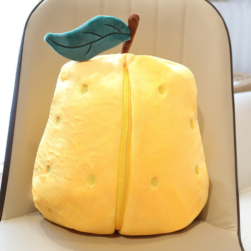Cute Creative Pear-to-Love Duck Doll Pillow – Adorable Plush Cushion for Teens