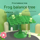 Fun & Developmental: Frog Balance Tree Jenga Toy for All Ages (Plastic).