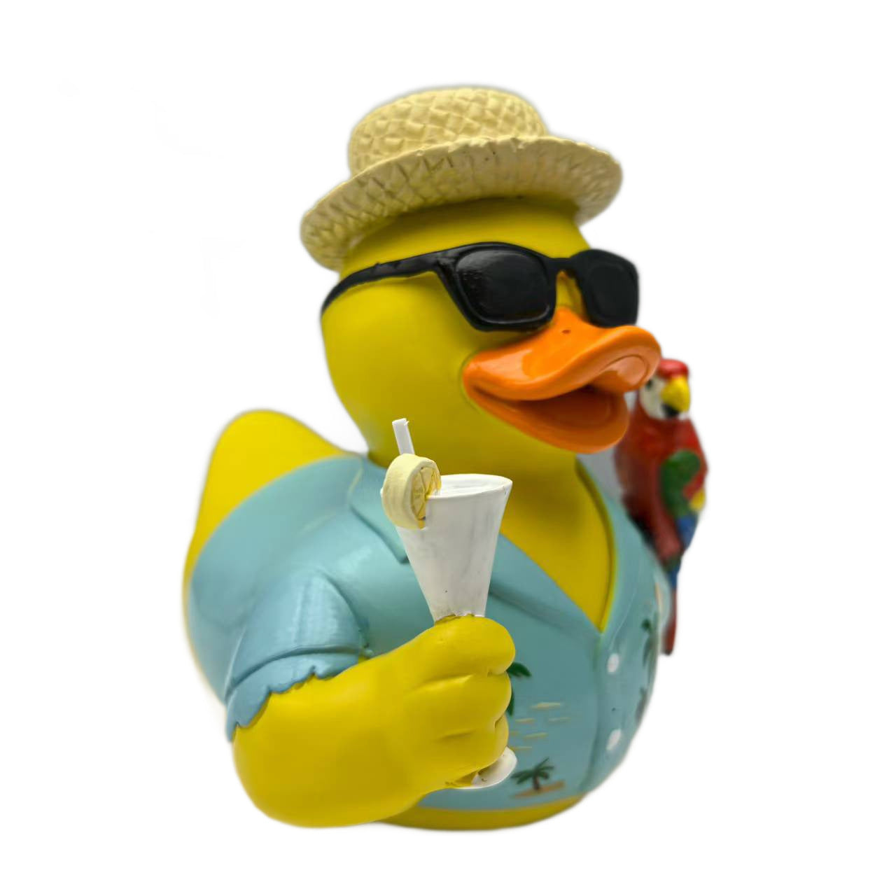 Charming Tribute: Resin Jimmy Memorial Duck Cartoon Furnishings Ornament.