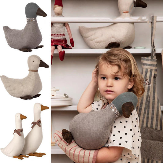Fabric Cartoon Duck Interactive Grip Doll – Stylish Canvas Plush Toy