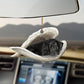 Sleeping Dog Angel Car Pendant, Cute Acrylic Hanging Ornament for Cars, Doors & Home Decor