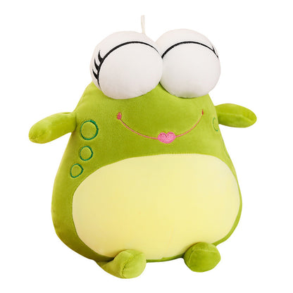 Fashion Large Big-Eye Green Frog Plush Toy – Super Cute Soft Frog Doll (30–60 cm)