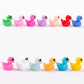 Micro-World Charm: Cute Mini Colorful Little Duck Resin Ornaments for Moss Landscapes.