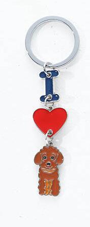 INS Love Dog Pendant, Metal Bag Charm & Keychain Accessory