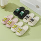 Summer Fun: New Cartoon Frog EVA Non-slip Slippers for Indoor and Bathing (Couple Slippers).