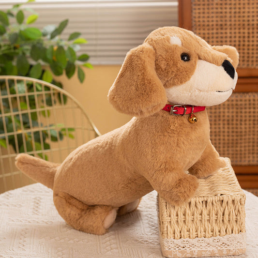 Cozy & Cute: Sweatshirt/Collar Sausage Dog Doll Plush Toy ($\mathbf{30}$–$\mathbf{55\text{cm}}$) for Youth.