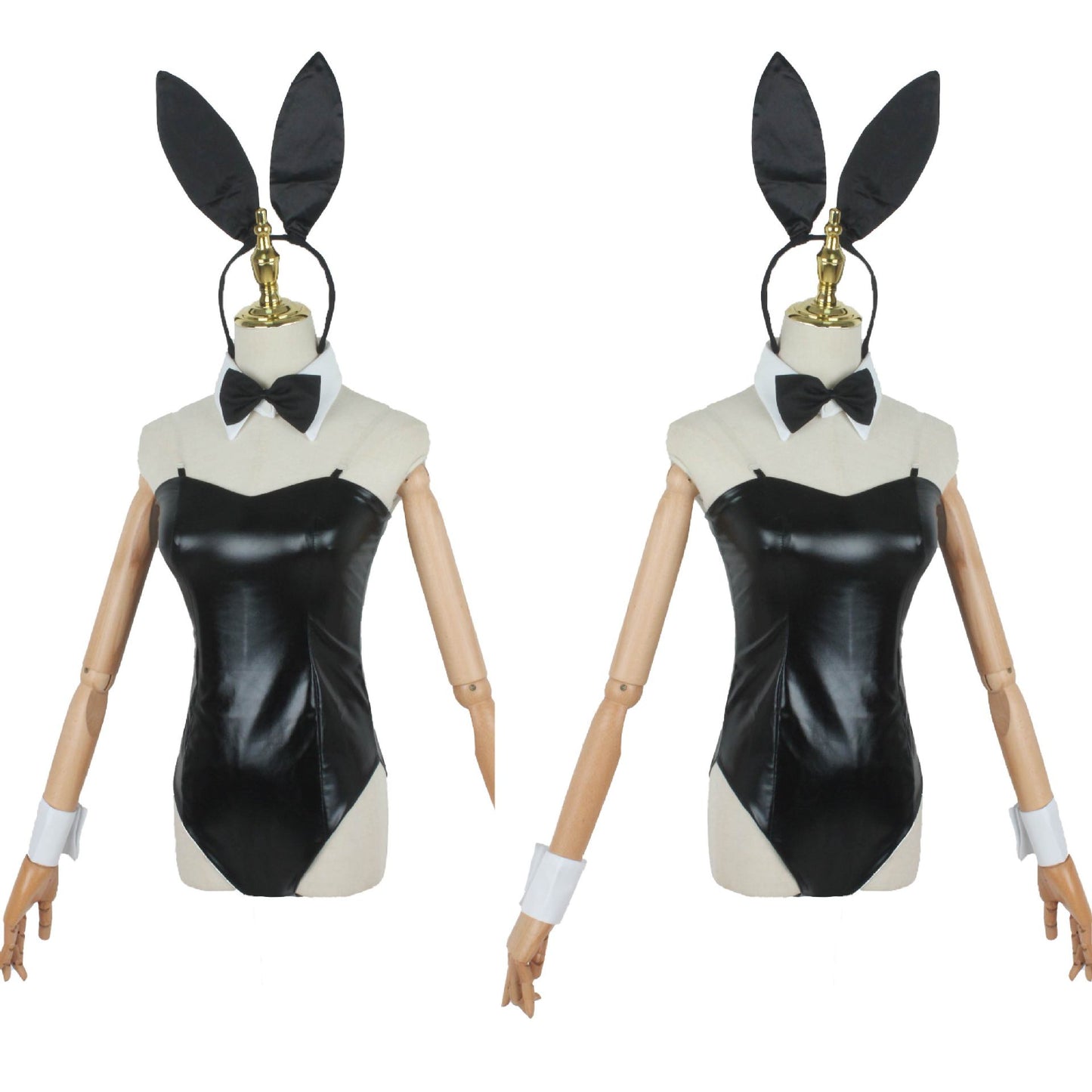 Anime Qingmai Senior Schoolmate Bunny Girl Cosplay, Black Maid Costume Set