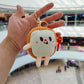 Cartoon Plush Hamburger, Fries, Hot Dog & Chicken Leg Keychain – Cute Food Plush Pendant