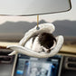 Sleeping Dog Angel Car Pendant, Cute Acrylic Hanging Ornament for Cars, Doors & Home Decor