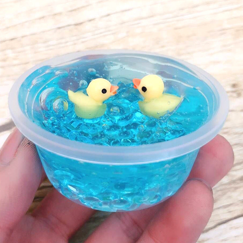 Mud Duck Crystal Mud – Decompression Slime Toy for Stress Relief & Sensory Play