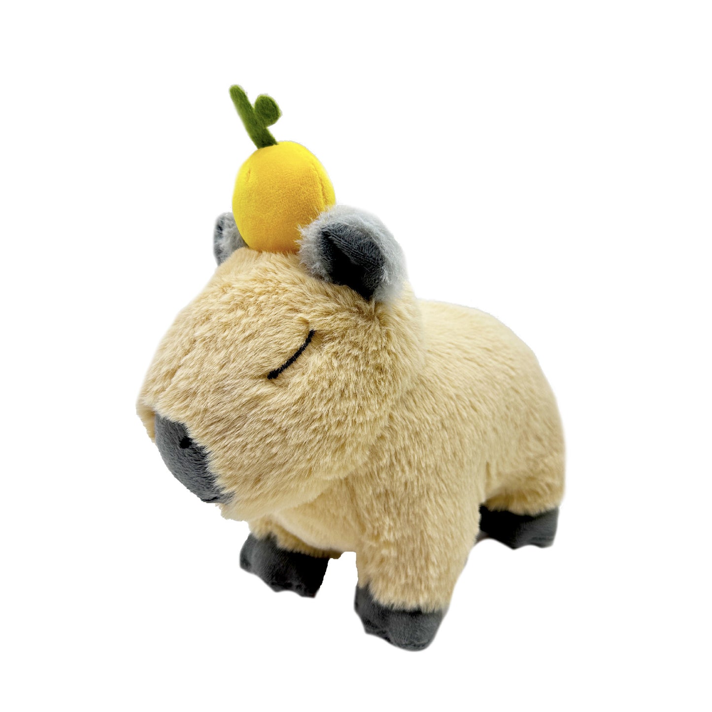 Orange Chicken Stuffed Orange Capybara Plush Toy – Cute Fruit-Themed Plush
