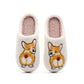 Fashion Personality Pet Corgi Cotton Slippers, Plush Cartoon Dog Indoor Shoes (Unisex)