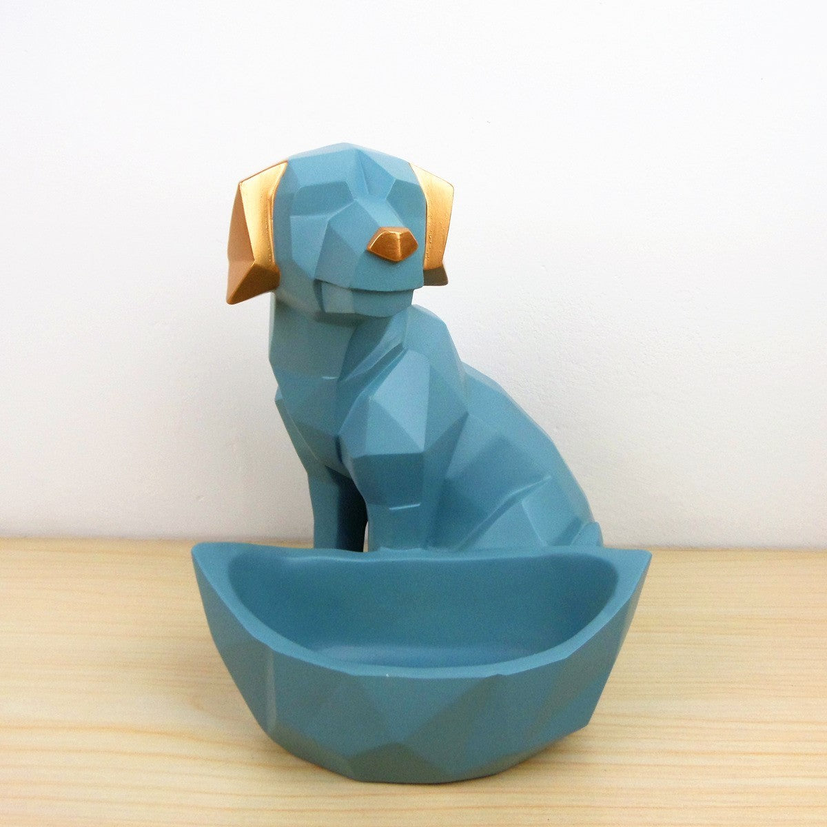 Nordic Modern Geometric Dog Storage Ornament, Resin Decorative Craft