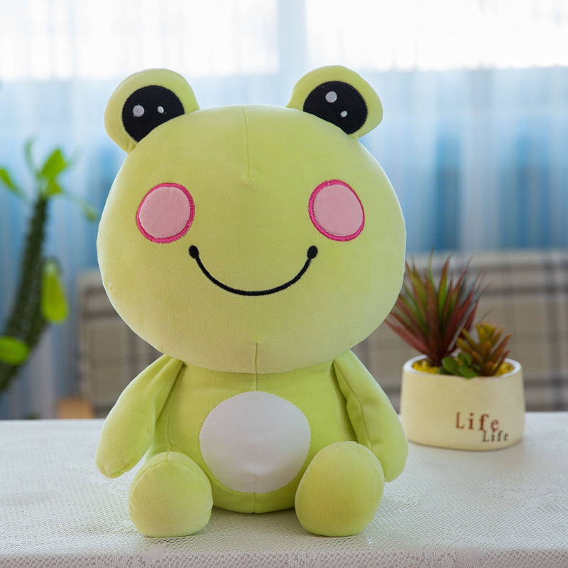 Crystal Soft Comfort: Cute Little Frog Plush Doll for Gifts and Decoration.