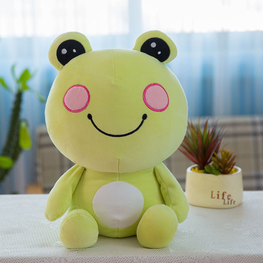 Crystal Soft Comfort: Cute Little Frog Plush Doll for Gifts and Decoration.