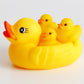 Baby Little Yellow Duck Toy Set – Mother Duck & 3 Baby Ducks (Soft Vinyl Bath & Grasping Toy)