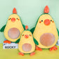 Avocado Chicken Pillow Doll – Soft Short-Plush Stuffed Animal