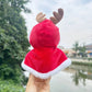 Annoying Duck Doll Clothes – Christmas Antler Cloak Outfit for 15cm Plush Toys