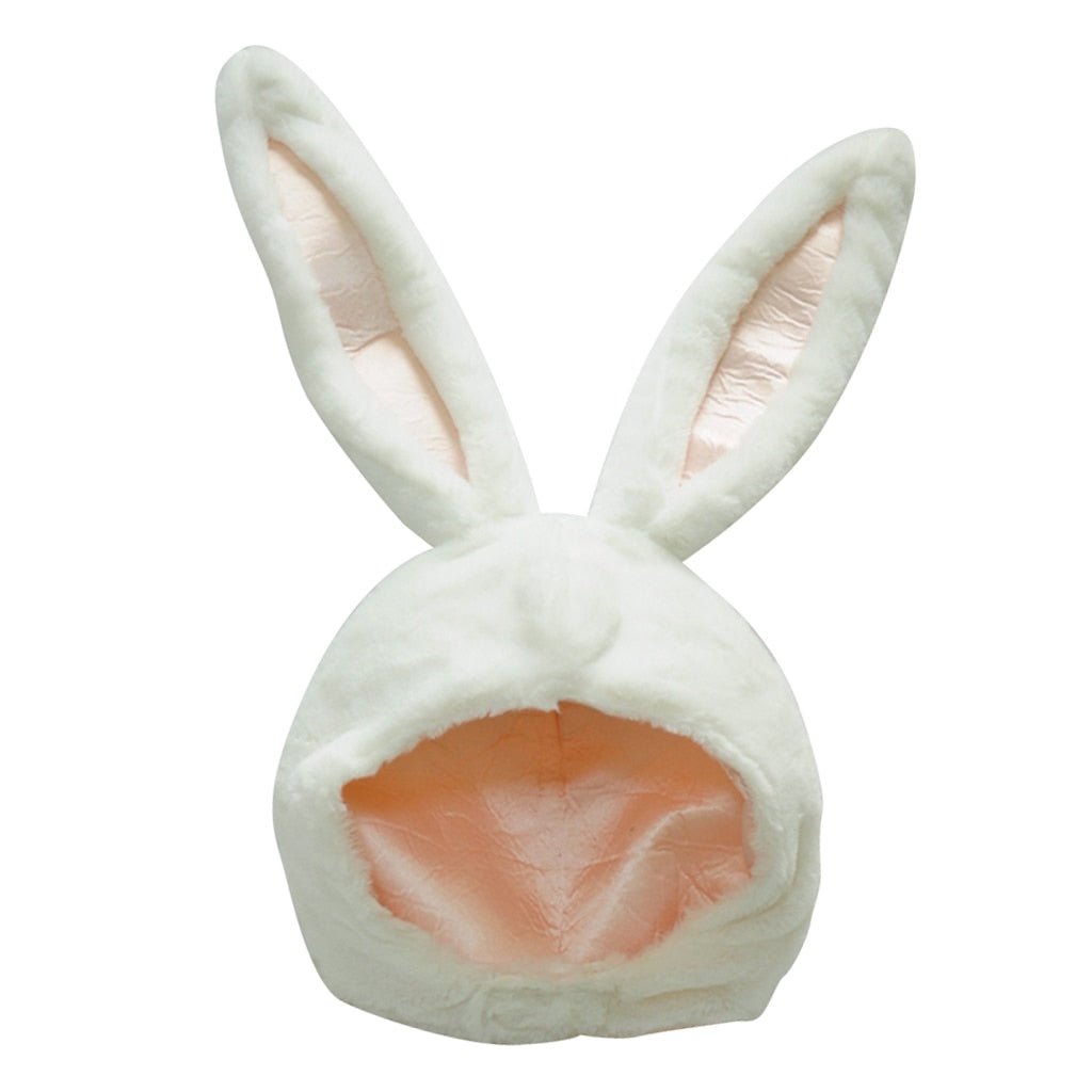 Cute Plush Bunny Ears Hat, Earflap Cap & Head Warmer for Girls, Teens & Women