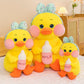 Creative Duck Plush Doll – Large Cute Cosmetic Bottle-Style Plush Toy