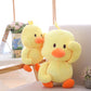 Little Yellow Duck Dancing Plush Toy – Cute Expression Duck Figurine with Soft Short Plush