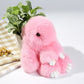 15cm Cute Plush Bunny Keychain, Genuine Rex Rabbit Fur Pom Pom Bag Charm