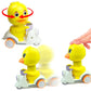 Yellow Duck Press & Pull-Back Toy – Inertial Trolley for Kids