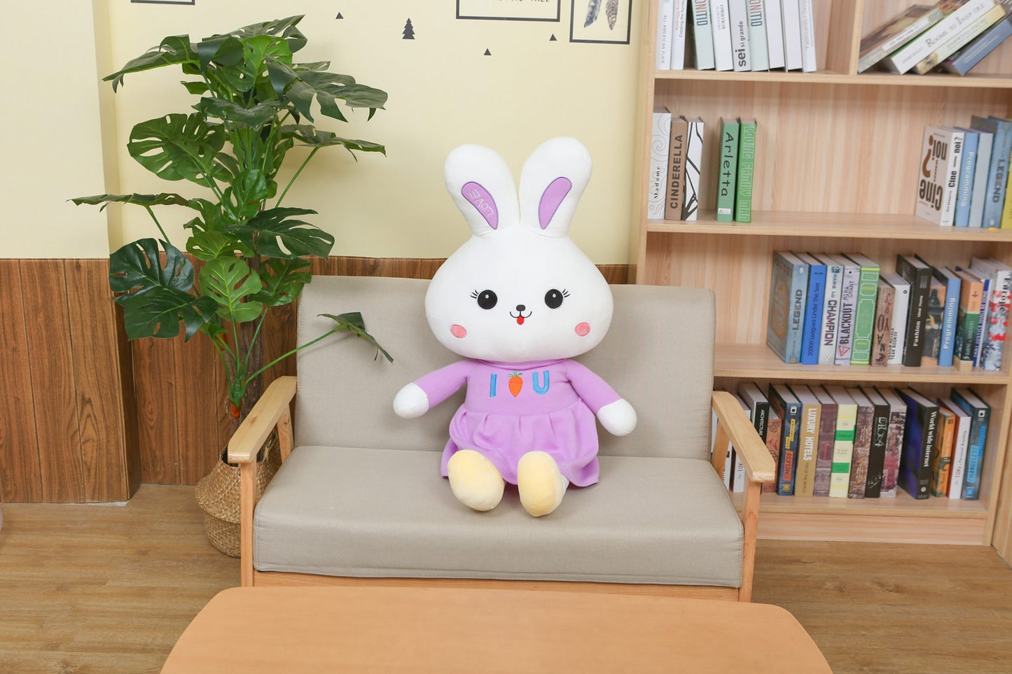 Super Soft Snuggles: Bunny Doll Plush Toy (PP Cotton Filled).