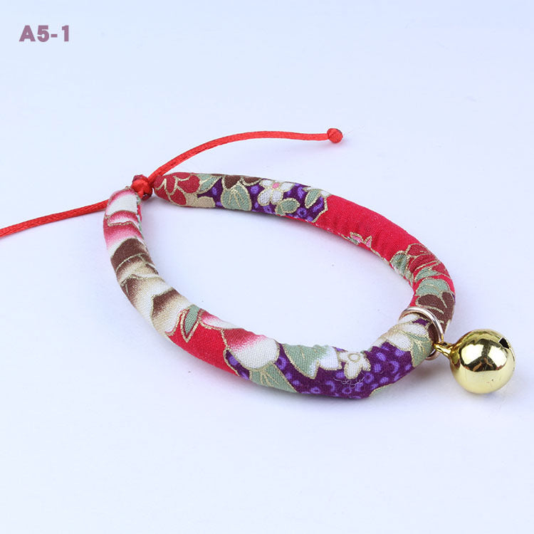 Dog Collar with Bell, Adjustable Pet Bell Ornament for Cats & Dogs (XS–L Sizes)