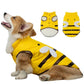 Warm Bee Costume Winter Coat for Dogs & Cats, Velvet-Lined Jacket for Cold Weather (XS–XL)