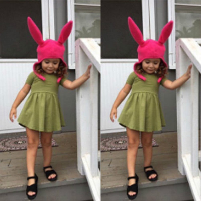 Cute Bunny Ear Hat, Soft Polyester Winter & Holiday Headwear