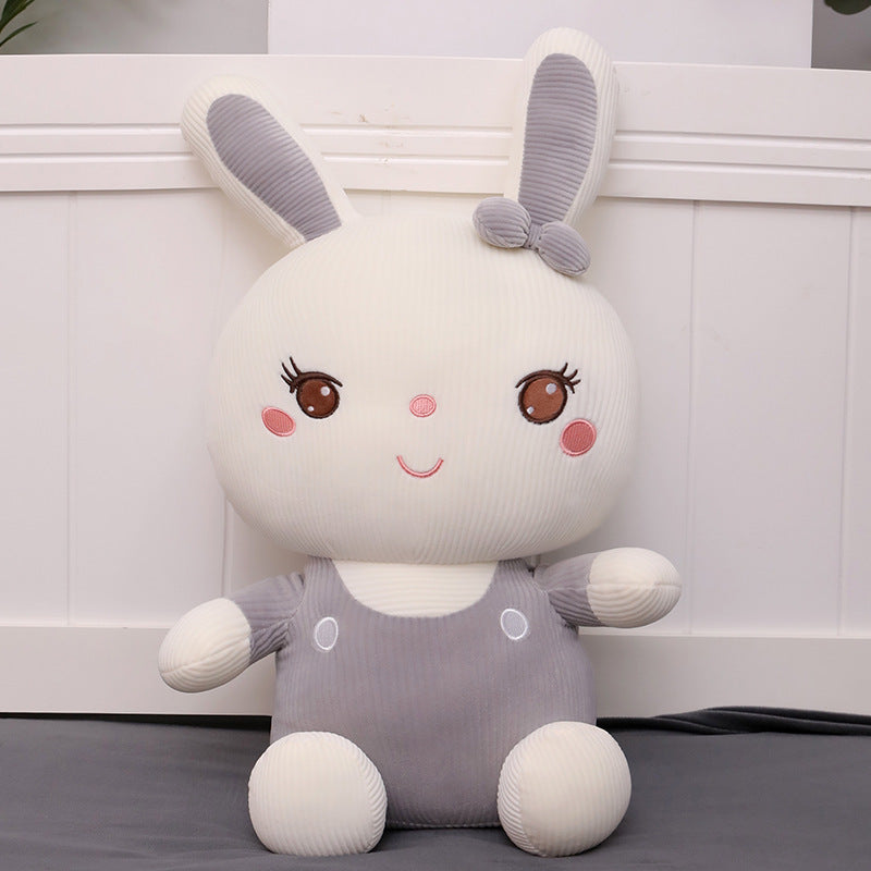 Cloud-Soft Cuddle: Cute Bunny Doll Plush Toy (Down Cotton Filled, Four-Sided Elastic).
