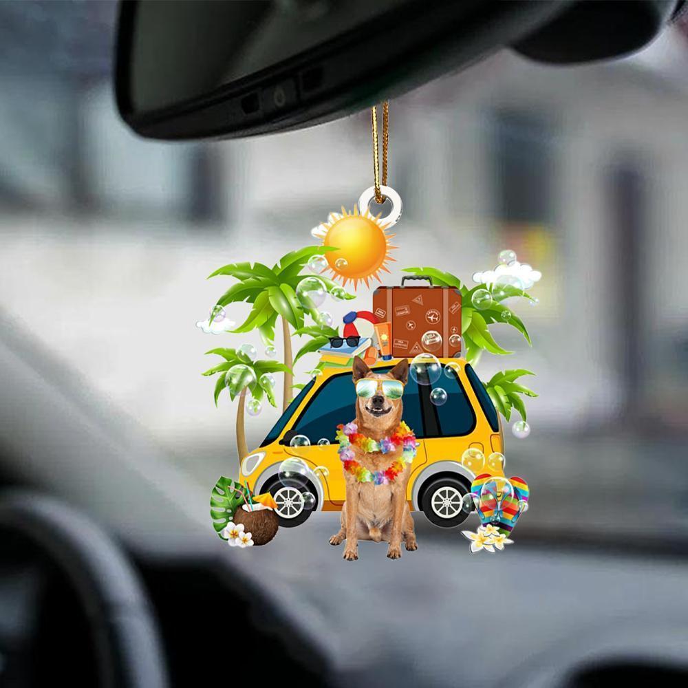 Sleeping Angel Dog Car Pendant, Acrylic Hanging Ornament for Cars, Doors & Home Decor