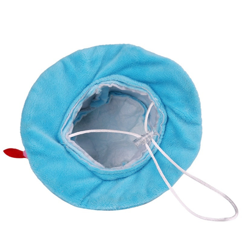 Dog Birthday Cake Hat, Adjustable Party Hat for Pets (Blue & Pink)