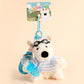 Creative Cartoon Plush West Highland Puppy Dog Keychain