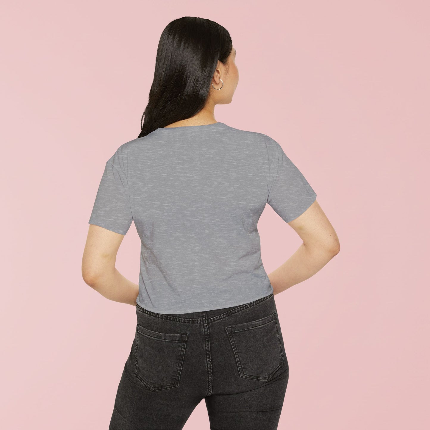 Lucky Girl Crop Top - Pastel Festival Graphic Tee for Women