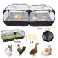 2-in-1 Pet Playpen & Chicken Coop – Indoor/Outdoor Fabric Fence with Removable Bottom