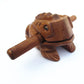 Bring Luck Home: Classic Wooden Lucky Frog Model Toy / Ornament (Six Sizes).
