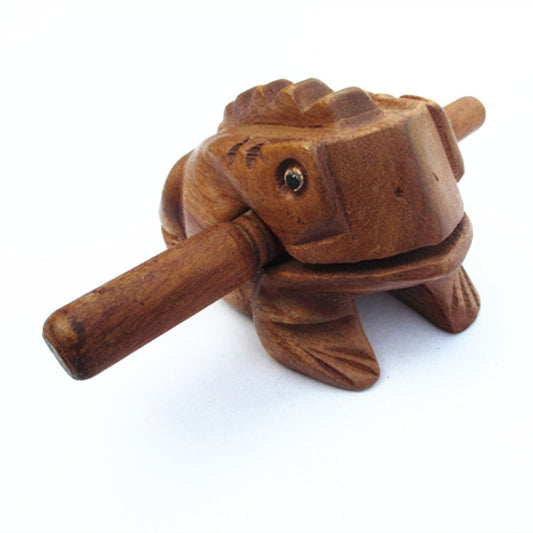 Bring Luck Home: Classic Wooden Lucky Frog Model Toy / Ornament (Six Sizes).