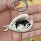 Creative Fashion Cute Dog-Shaped Acrylic Keychain, Single-Sided Print