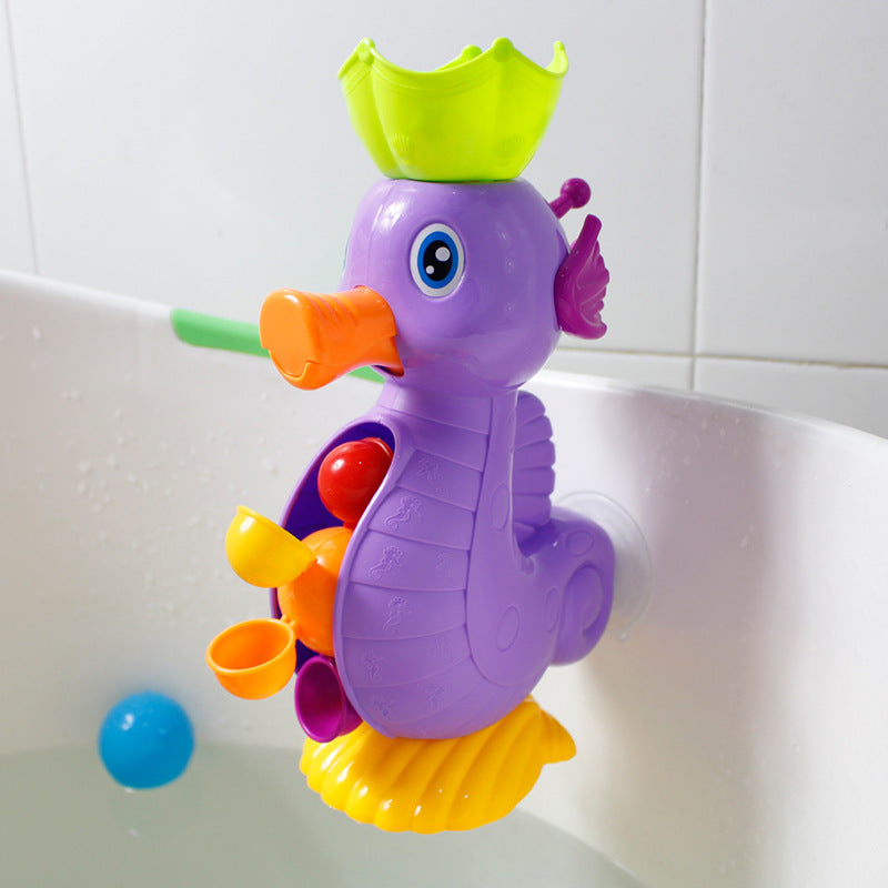 Fun in the Tub: Educational Duck Waterwheel Bath Toy for Babies.