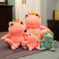Cute Soft Frog Doll Plush Toy – Cartoon Frog Cushion Pillow in Multiple Sizes