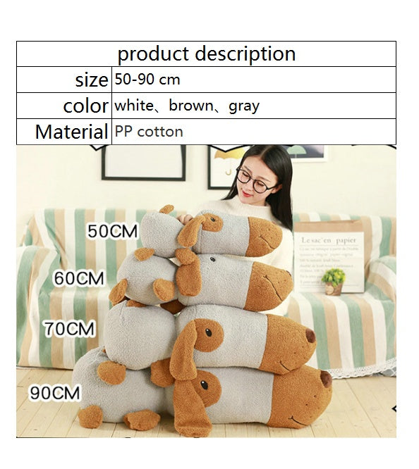 Restful Retreat: Dog Plush Doll Pillow (Soft $\mathbf{100\%}$ PP Cotton Filled).