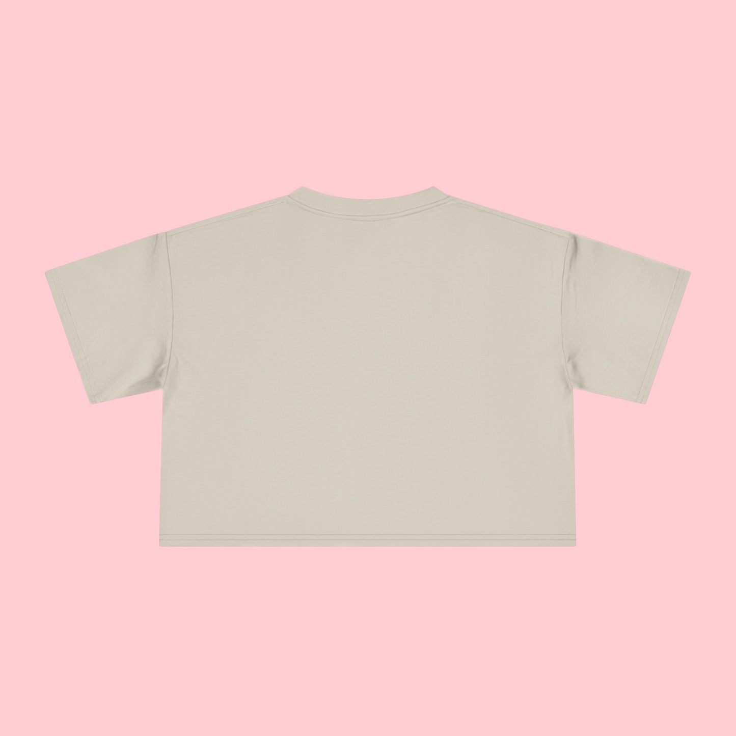 Lucky Girl Energy Crop Tee - Pastel Retro Graphic Women’s Top